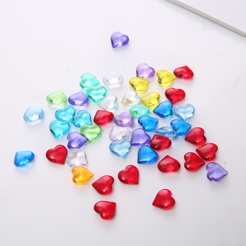 Board Game Quiz - 100 個 10*4 ミリメートルハート形アクリル透明ポーンストーンチェスマンゲームピーストークンボードゲームアクセサリー