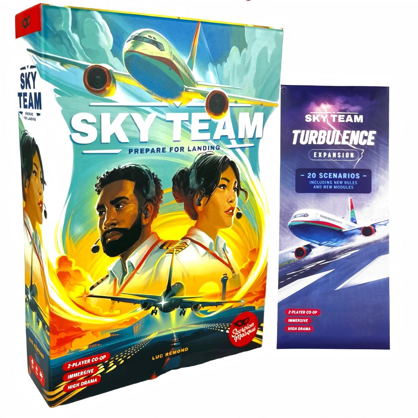 Board Game Unmatched - ボードゲーム：SKY TEAM ベースゲーム、拡張バージョン 2人用カップルパーティーストラテジーゲーム、受賞歴のある定番の楽しい誕生日プレゼント