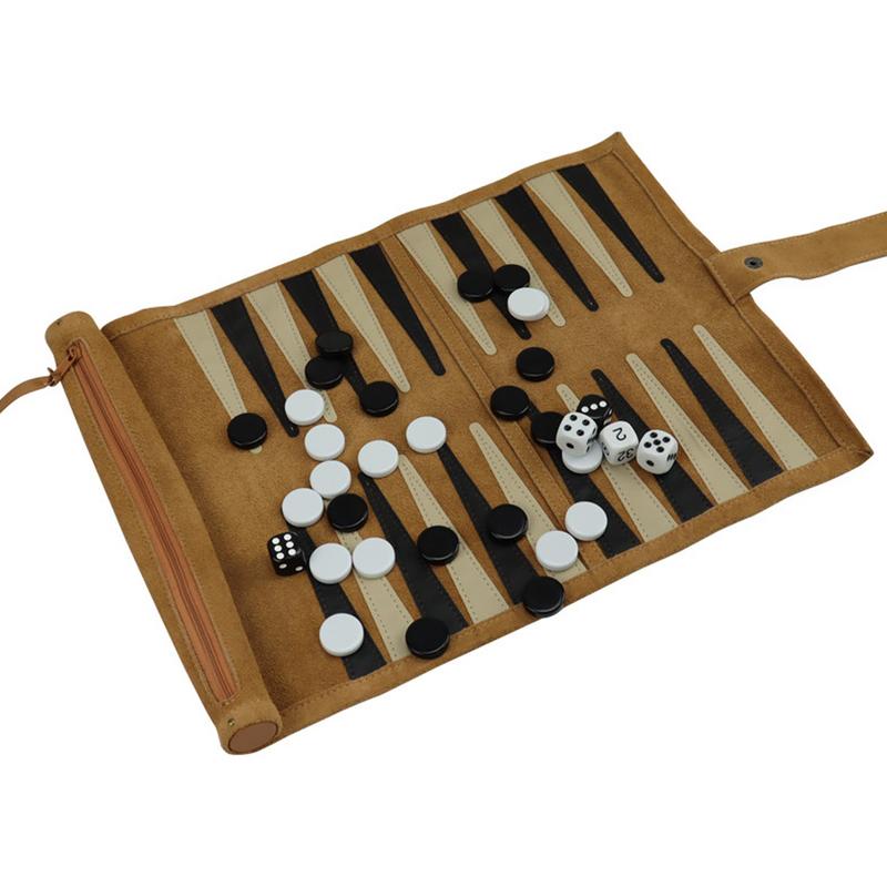 Board Game Vantage - ポータブルバックギャモンゲームセット、旅行戦略、小型