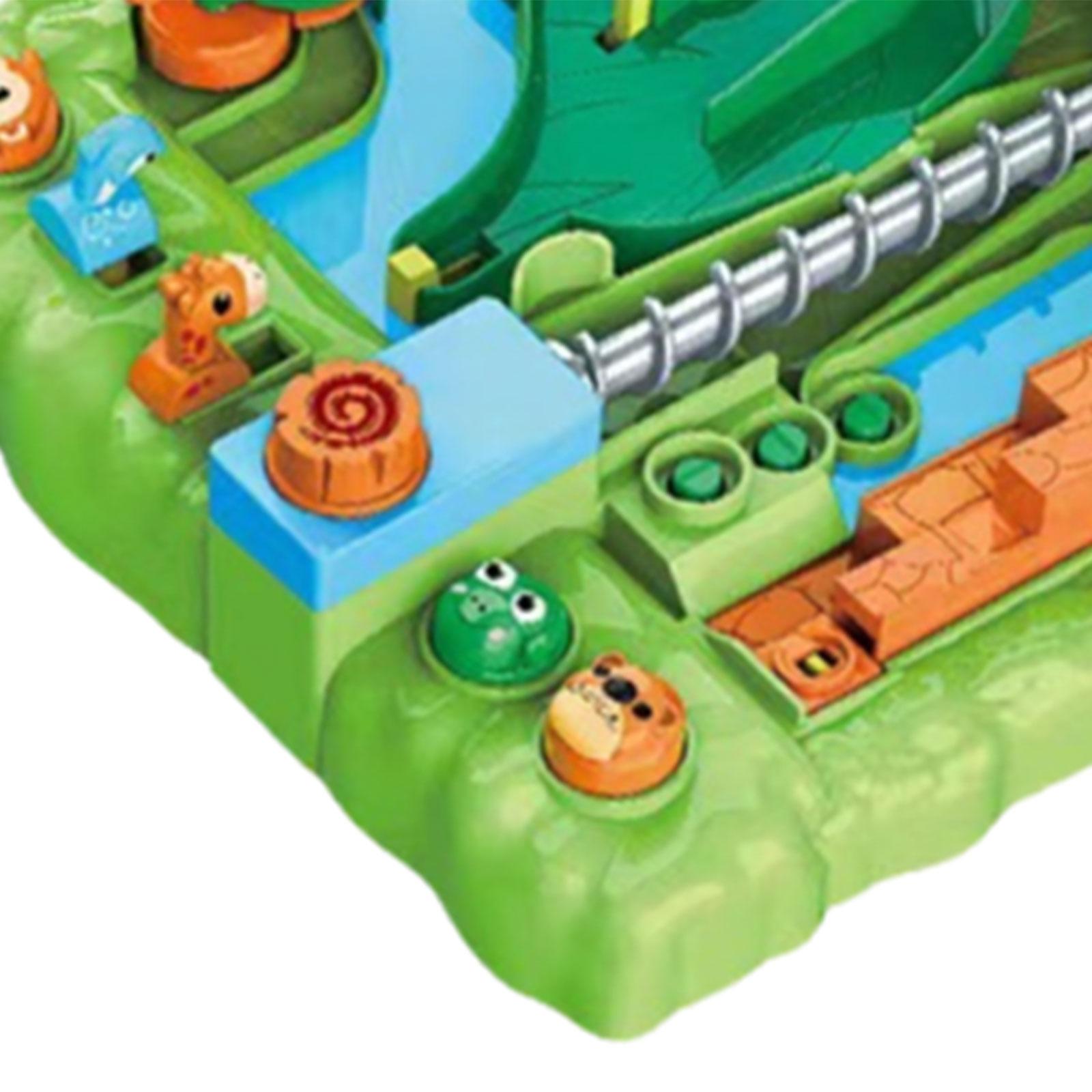 Board Game Race Track - マーブルラン ビルディングブロック ボードゲーム 子供向け 家族で楽しめる 知育玩具