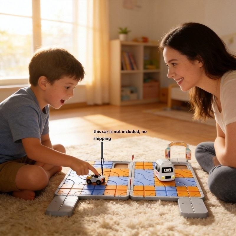 DIYシティアドベンチャー3Dパズルレーストラックおもちゃ駐 - Board Game Race Track のレビューと価格