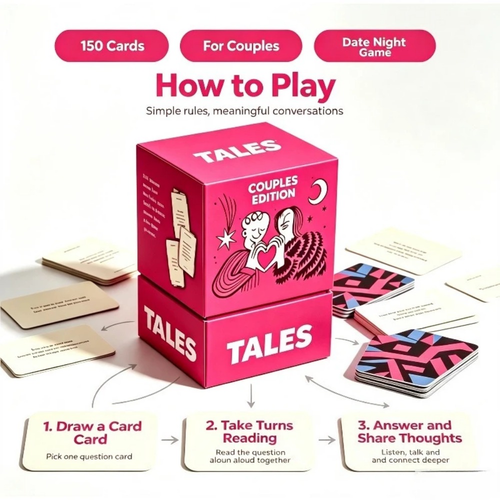 TALES カップルズエディション 150枚入り 会話カード - Board Game Quiz のレビューと価格