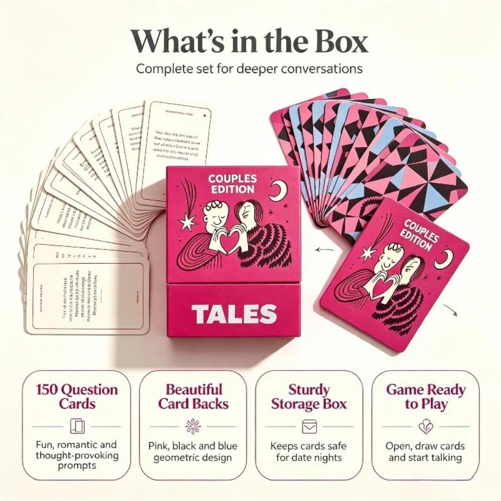 TALES カップルズエディション 150枚入り 会話カード - Board Game Quiz のレビューと価格