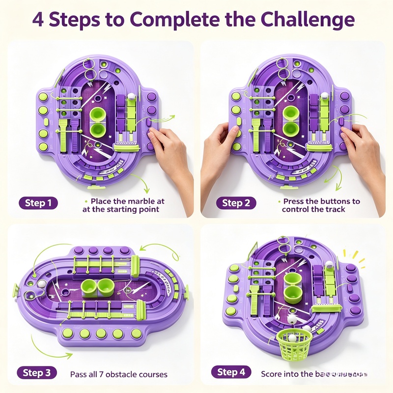 2人用マーブルレースボードゲーム、3歳から14歳向けの教育的 - Board Game Race Track のレビューと価格