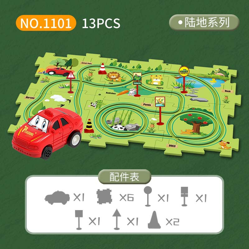 モンテッソーリ子供用電動レールカーレーストラックプレイセット - Board Game Race Track のレビューと価格