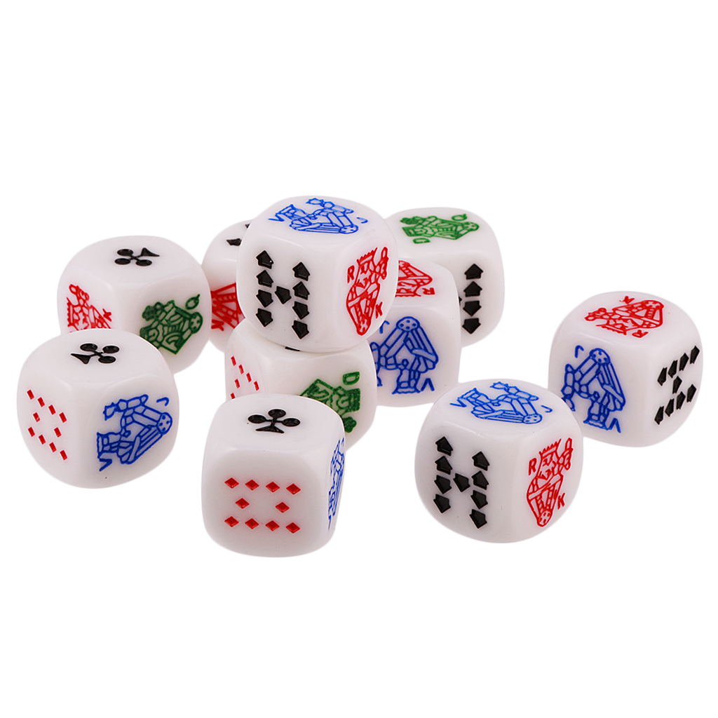 カジノ用の12mm/0.47インチのアクリル6面ポーカーカー - Board Game Recommendation のレビューと価格