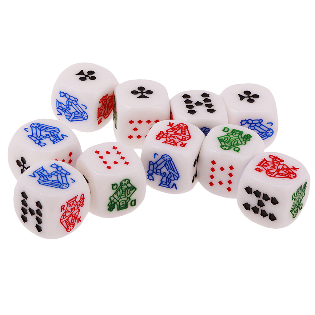 カジノ用の12mm/0.47インチのアクリル6面ポーカーカー - Board Game Recommendation のレビューと価格