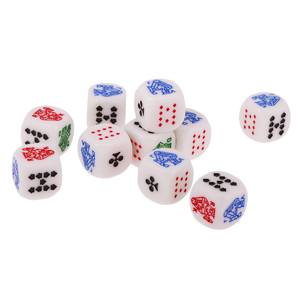 カジノ用の12mm/0.47インチのアクリル6面ポーカーカー - Board Game Recommendation のレビューと価格