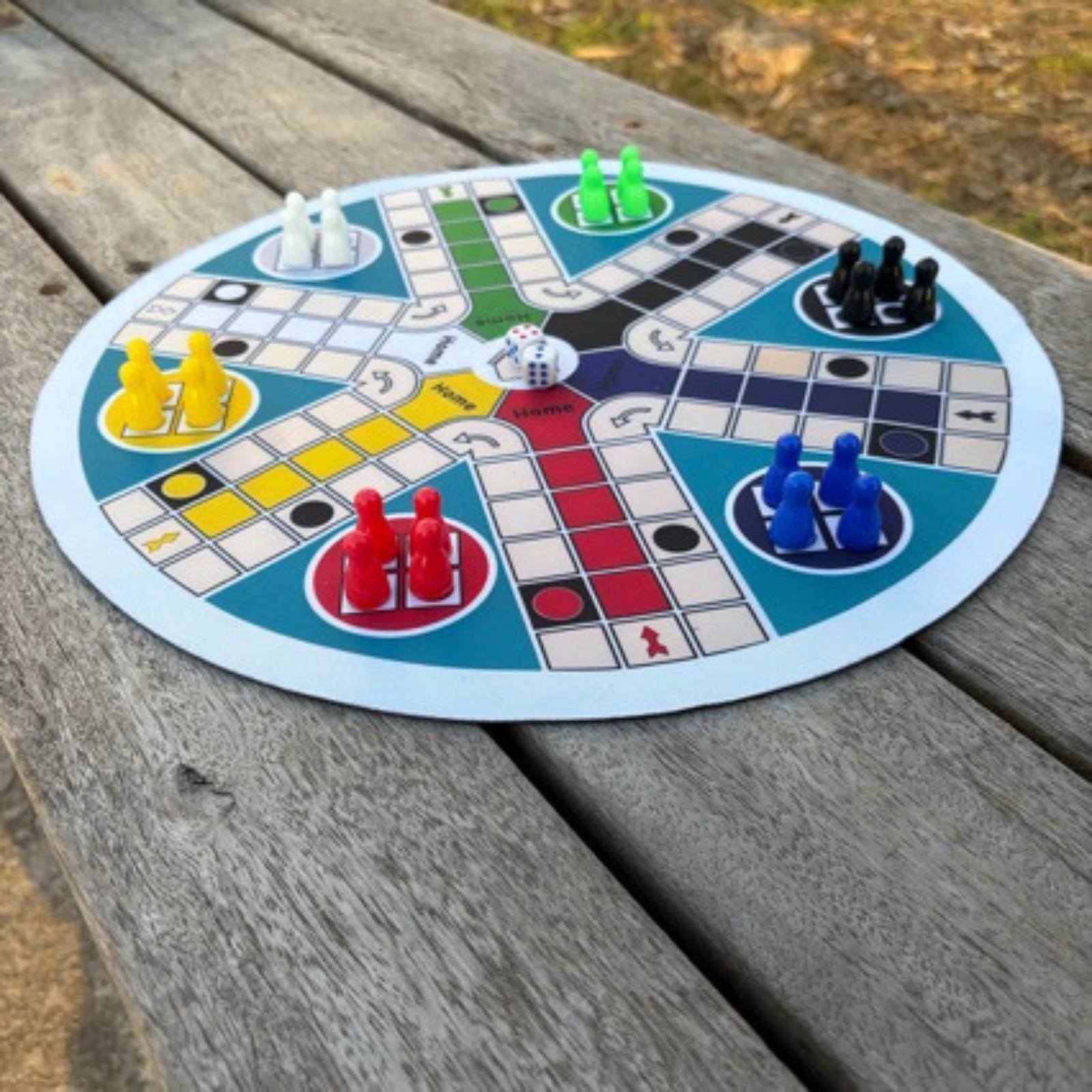 ルードゲームセット 6人用 ラウンドフライングチェスボードゲ - Board Game Ludo のレビューと価格