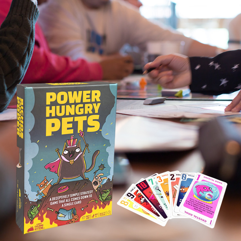 パワーハングリーペットカードゲーム ボードゲーム ファミリー - Board Game Quiz のレビューと価格