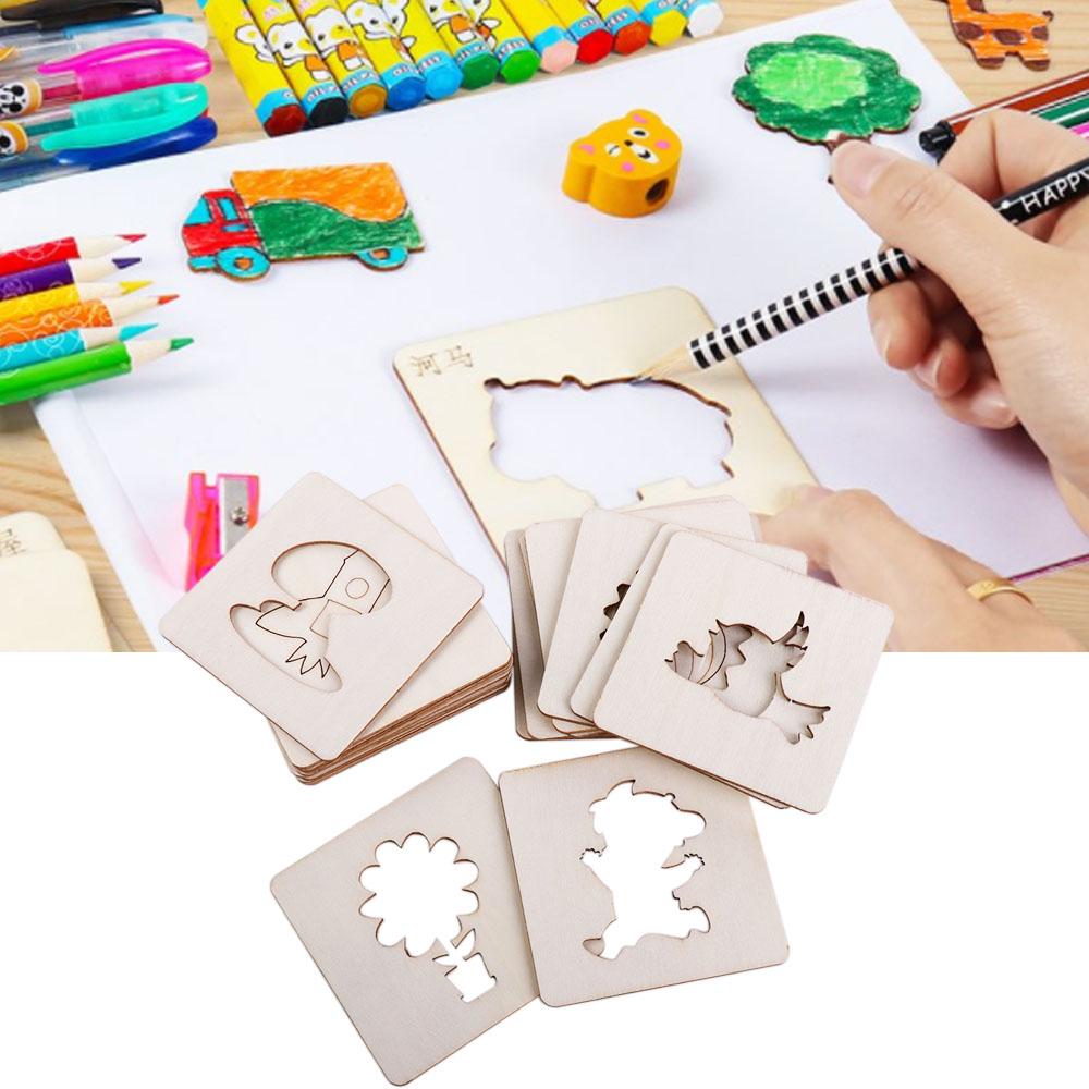 ゲーム用描画ステンシルキット 木製ペイントステンシル 木製ス - Board Game Template のレビューと価格