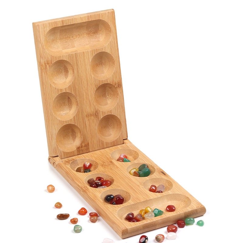 マダラ-カラフルな石、小石、折りたたみ式木製ボード、r9jd - Board Game Template のレビューと価格