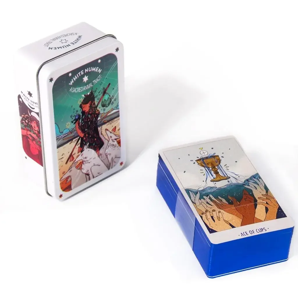 10.3*6 センチメートルホワイトヌーメン神聖な動物タロッ - Board Game Recommendation のレビューと価格