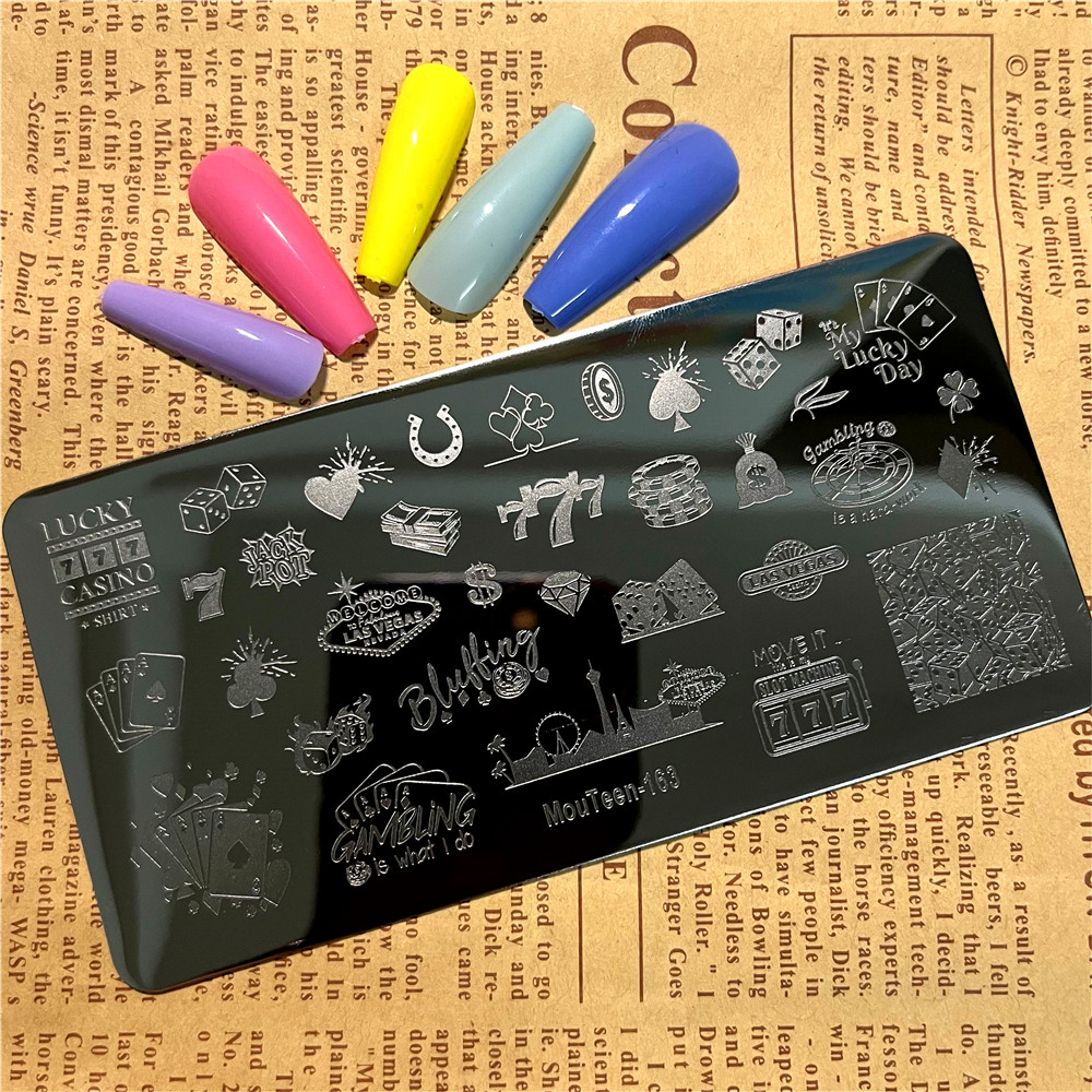 トランプ柄ネイルスタンピングプレートジョーカーネイルアートテ - Board Game Template のレビューと価格