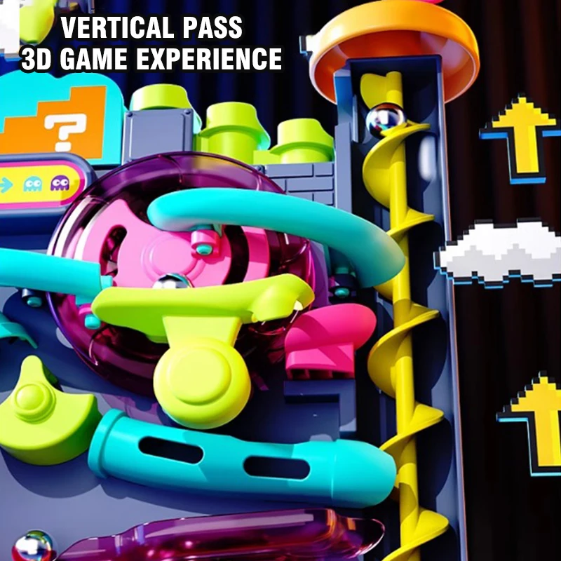 パズルボールトラックレースランビルディングブロック迷路ファン - Board Game Race Track のレビューと価格