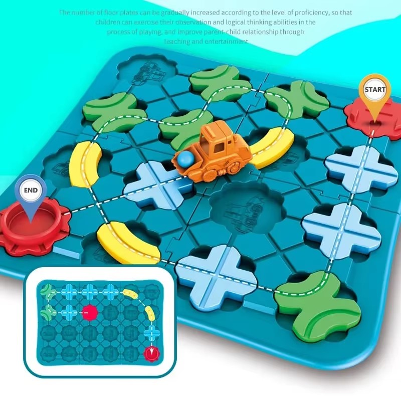 ロード迷路モンテッソーリロジックロードビルダーゲーム組み立て - Board Game Idea のレビューと価格