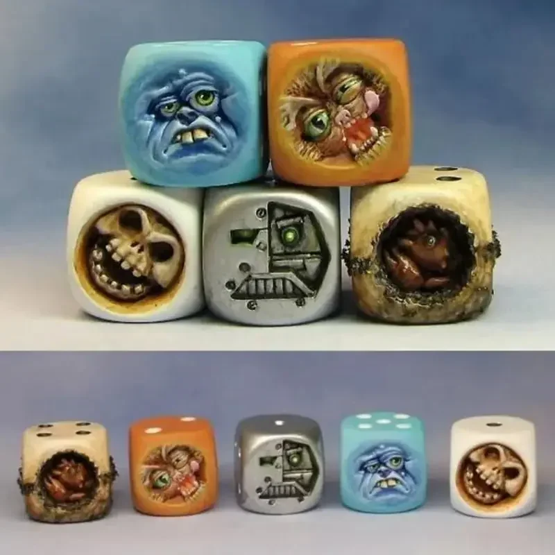 樹脂モンスターフェイスダイスセットハロウィン卓上RPGボード - Board Game Monster のレビューと価格